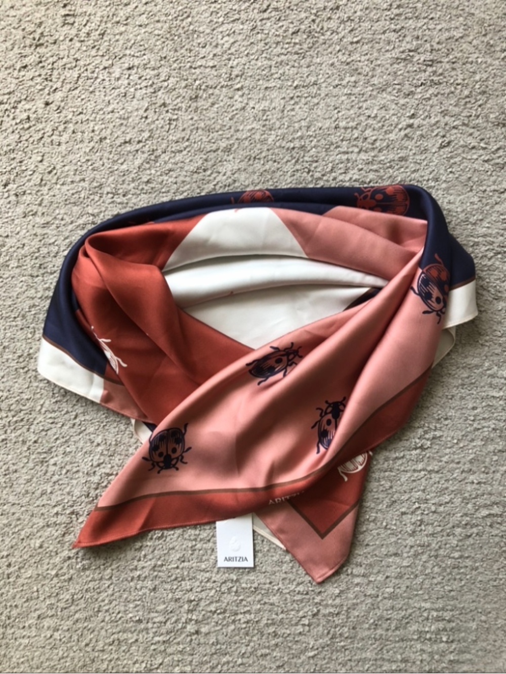 Aritzia Large Silk Scarf. NWT. - Picture 3 of 8